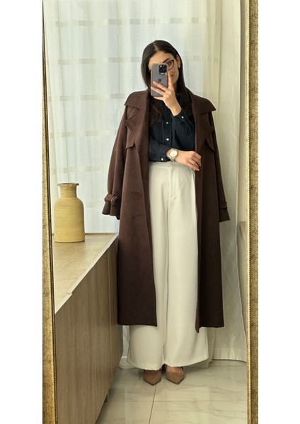 Kadın Beyaz Palazzo Pantolon