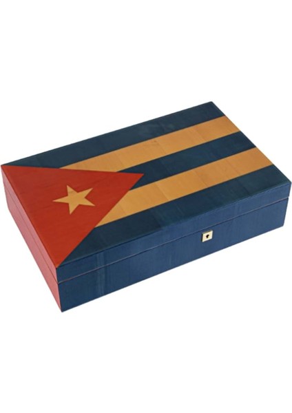 Küba Bayraklı Humidor PHUM0198