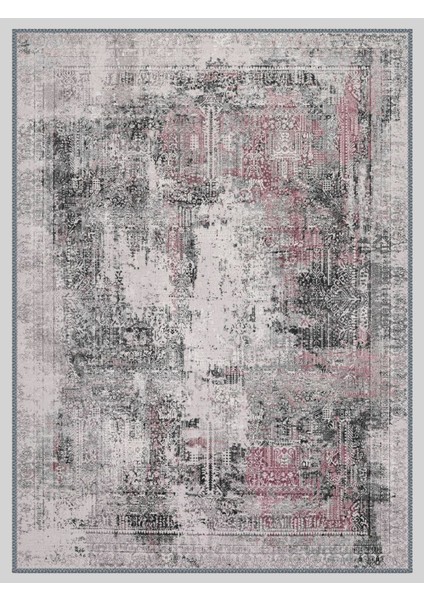 Vintage Desenli Halı, Pamuk Dokuma Pamuklu Taban Dekoratif Halı Kilim 16