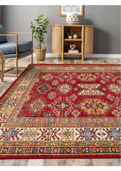 Vintage Desenli Halı, Pamuk Dokuma Pamuklu Taban Dekoratif Halı Kilim 33