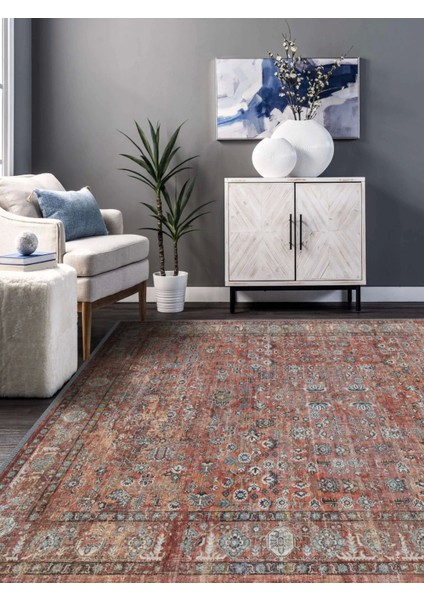 Vintage Desenli Halı, Pamuk Dokuma Pamuklu Taban Dekoratif Halı Kilim 35 fiyatları