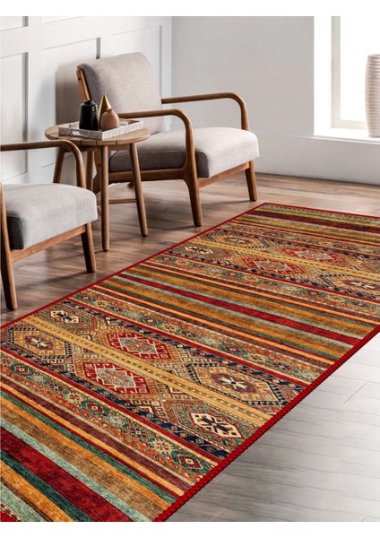 Vintage Desenli Halı, Pamuk Dokuma Pamuklu Taban Dekoratif Halı Kilim 29 fırsatları