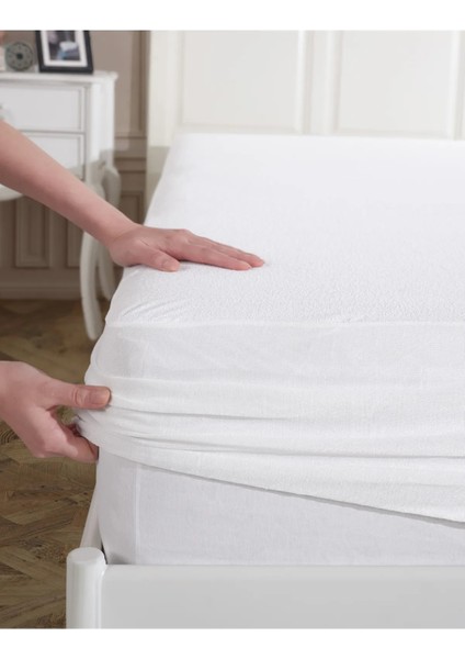 Flex Cotton Pamuklu Fitted Ful Kenar Yatak Koruyucu Alez