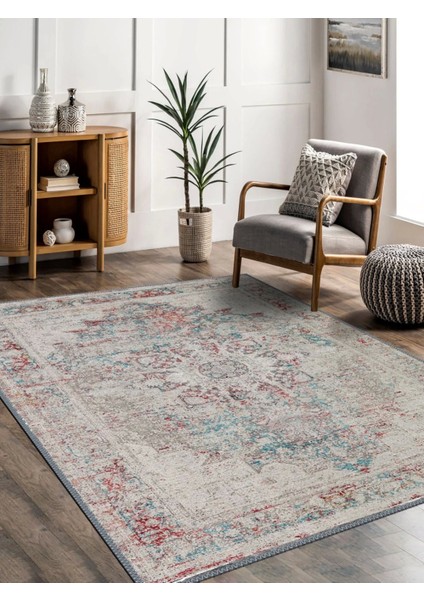 Vintage Desenli Halı, Pamuk Dokuma Pamuklu Taban Dekoratif Halı Kilim 76 fırsatları