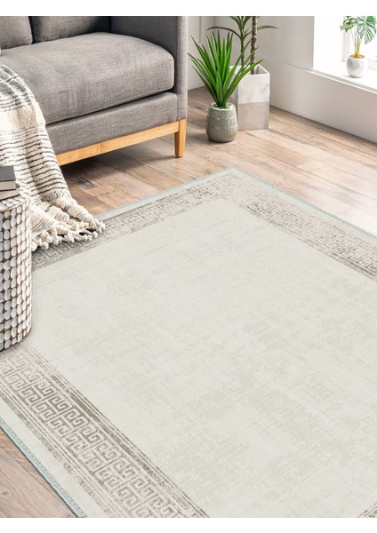 Vintage Desenli Halı, Pamuk Dokuma Pamuklu Taban Dekoratif Halı Kilim 97