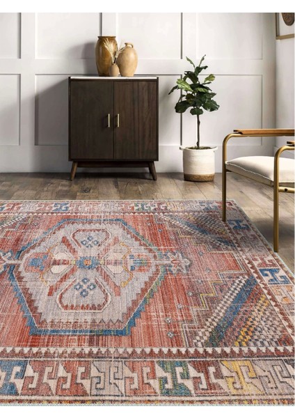 Vintage Desenli Halı, Pamuk Dokuma Pamuklu Taban Dekoratif Halı Kilim 99 fiyatları