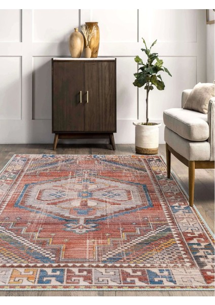 Vintage Desenli Halı, Pamuk Dokuma Pamuklu Taban Dekoratif Halı Kilim 99 modelleri