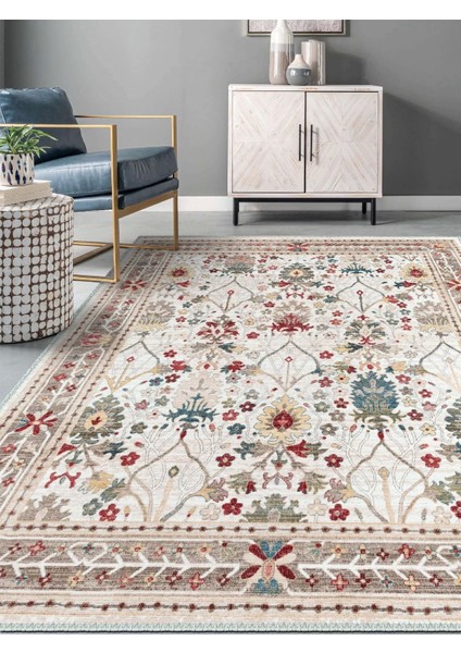 Vintage Desenli Halı, Pamuk Dokuma Pamuklu Taban Dekoratif Halı Kilim 98 fiyatları