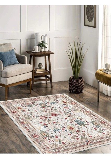 Vintage Desenli Halı, Pamuk Dokuma Pamuklu Taban Dekoratif Halı Kilim 98 fırsatları