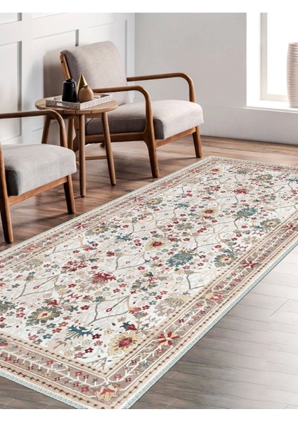 Vintage Desenli Halı, Pamuk Dokuma Pamuklu Taban Dekoratif Halı Kilim 98 indirimleri