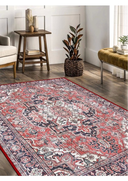 Vintage Desenli Halı, Pamuk Dokuma Pamuklu Taban Dekoratif Halı Kilim 85 fiyatları