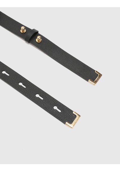 Edinet Kadın Kemer Siyah Floter Deri fırsatları