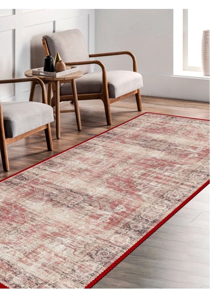 Vintage Desenli Halı, Pamuk Dokuma Pamuklu Taban Dekoratif Halı Kilim 84 fırsatları