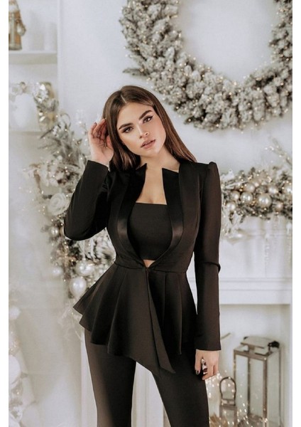 3'lü Şık Takım (Ceket ,pantolon, Crop) modelleri