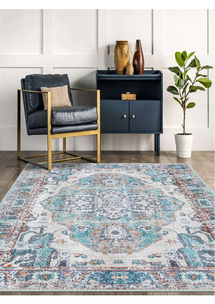 Vintage Desenli Halı, Pamuk Dokuma Pamuklu Taban Dekoratif Halı Kilim 95 fiyatları