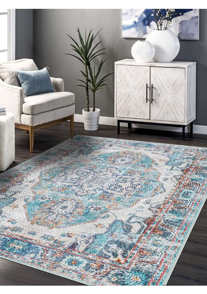 Vintage Desenli Halı, Pamuk Dokuma Pamuklu Taban Dekoratif Halı Kilim 95 modelleri