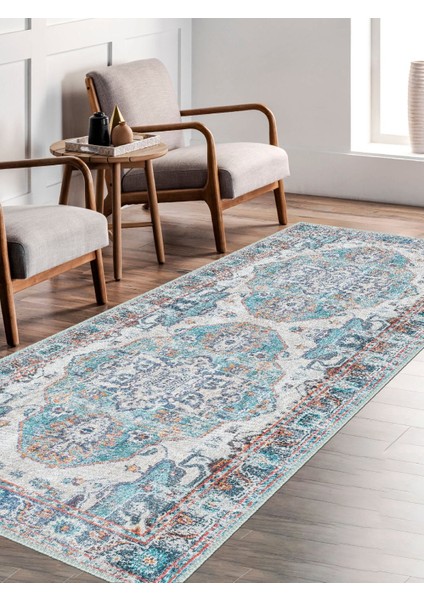 Vintage Desenli Halı, Pamuk Dokuma Pamuklu Taban Dekoratif Halı Kilim 95 fırsatları