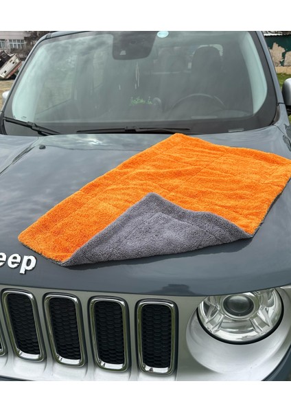 Extra Kalın 50X80 Çift Taraflı 740 Gsm Kalın Mikrofiber Oto Yıkama Kurulama Araba Temizlik Bezi