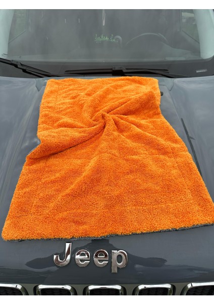 Extra Kalın 50X80 Çift Taraflı 740 Gsm Kalın Mikrofiber Oto Yıkama Kurulama Araba Temizlik Bezi