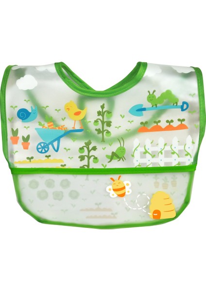 Ikili Set, 6-18AY Iplay Mama Önlüğü ve 0-6AY Bebek Matilda Baby Pink El Yapımı Hakiki Deriden Patik