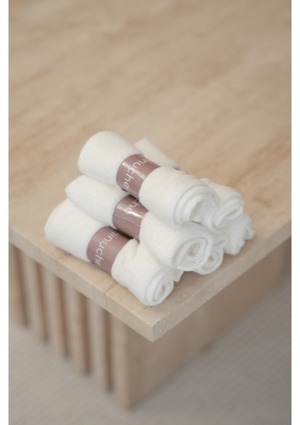 Bambu Bebek Havlusu 6'lı - Ultra Yumuşak ve Emici Bebek Banyo Yüz Havlusu - Hassas Ciltler