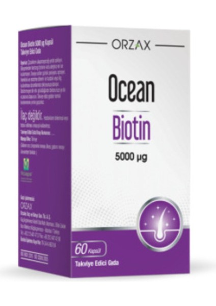 Biotin 5000UG 60 Kapsül