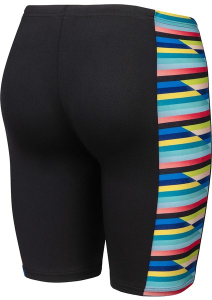 Racing Stripe Swim Jammer Çocuk Siyah Yüzücü Mayosu 009012550 fiyatları