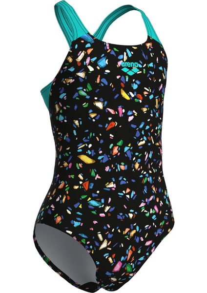 Confetti Swimsuit Swim Pro Back Çocuk Siyah Yüzücü Mayosu 009089550