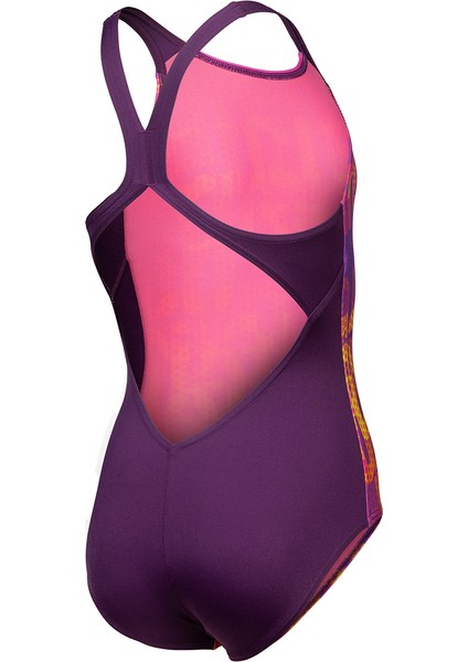 Multi Colours Swimsuit V Back Çocuk Mor Yüzücü Mayosu 009007909 fiyatları