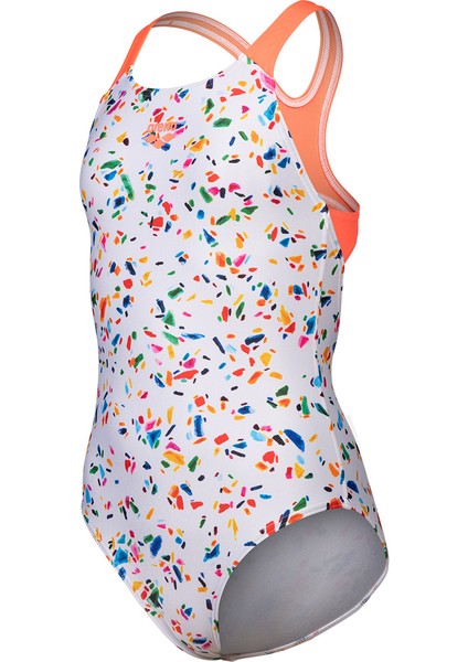 Confetti Swimsuit Swim Pro Back Çocuk Beyaz Yüzücü Mayosu 009089750