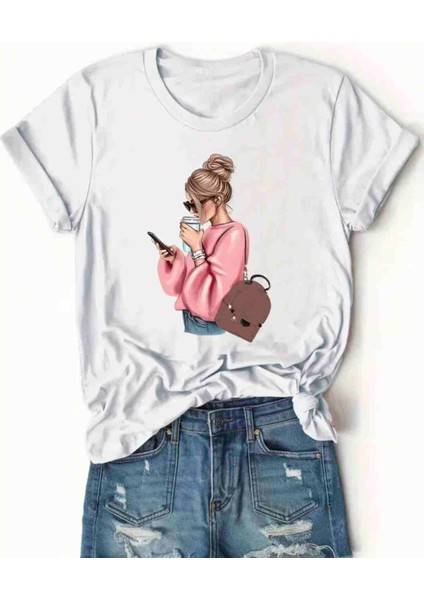 Happy Baskılı Oversize Tshirt fiyatları