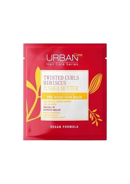 Twisted Curls Hibiscus & Shea Butter Kıvırcık ve Dalgalı Saçlara Özel Duş Öncesi Saç Bak