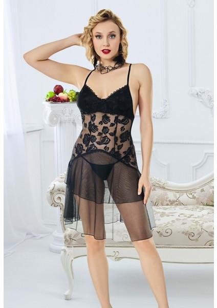 Bayan Gecelik 995 - Siyah - Xl