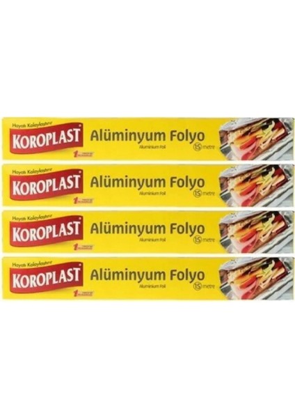 Alüminyum Folyo 15 mt x 4 Paket
