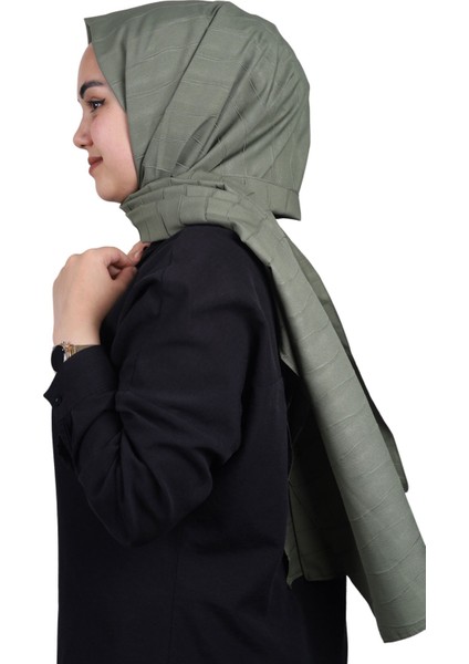 Qum Ipek Kırışık Desenli Şal