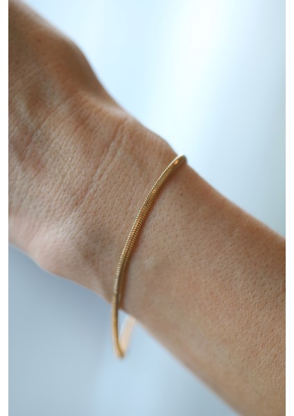 14 Ayar Altın Italyan Balıksırtı Bileklik 3 mm modelleri