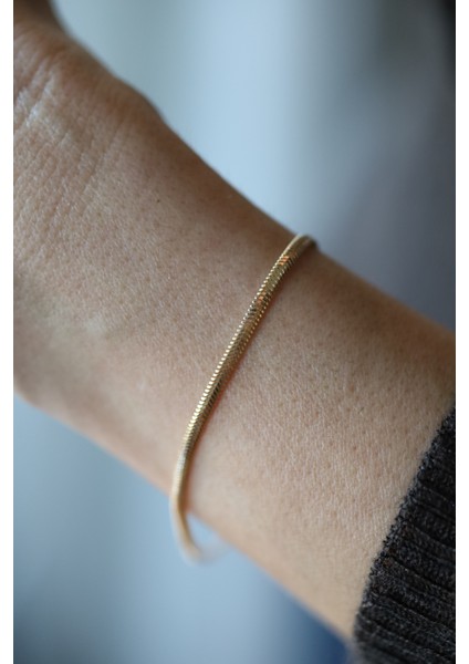 14 Ayar Altın Italyan Balıksırtı Bileklik 2,5 mm