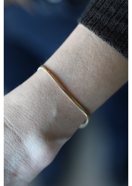 14 Ayar Altın Italyan Balıksırtı Bileklik 2,5 mm modelleri