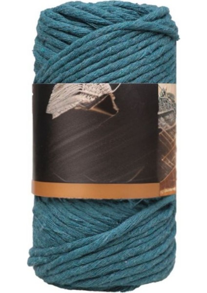Pamuk Makrome 4 mm İp Petrol