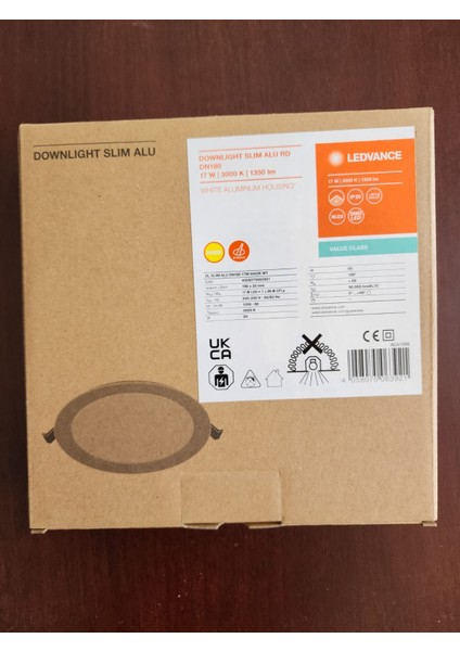 Downlıght Slım Alu Rd DN180 17W 3000K 1350LM