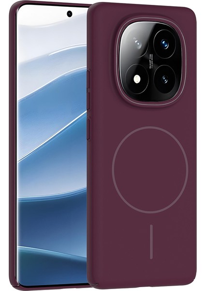 Xiaomi Redmi Note 14 Pro Plus Kılıf Magsafe Şarj Özellikli Zore Ruby Silikon Kapak