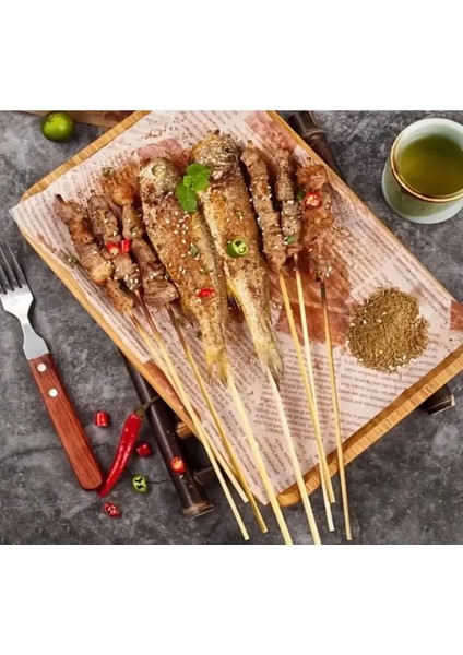 100 Adet 20 cm Bambu Çöp Şiş Ahşap Şiş Çubuk Şiş Mangal Şiş Tavuk Şiş Kebap fiyatları