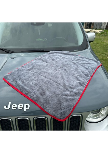 Özel Seri Premium 90X60 cm Çift Taraflı 600 Gsm Mikrofiber Lüks Oto Yıkama, Kurulama Araba Bezi