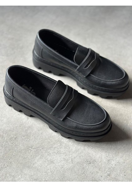 Sun&north Knack Yüksek Taban Klasik Ayakkabı 779 Siyah (Siyah Taban) indirimleri