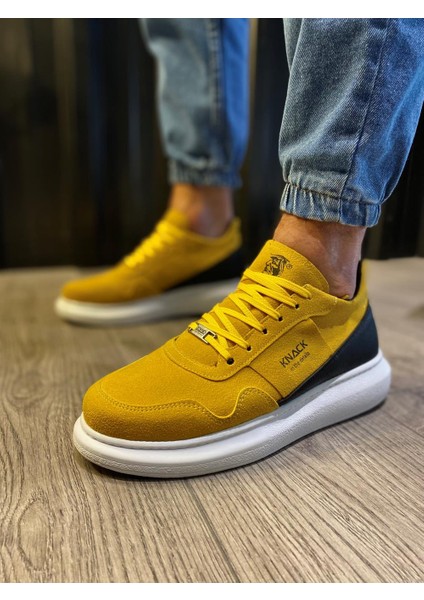 Sun&north Knack Yüksek Taban Günlük Süet Ayakkabı 040 Sarı