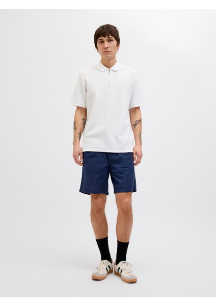 Jjeaustın Zıp Polo Ss Noos White