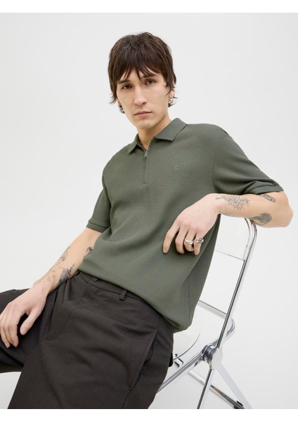 Jjeaustın Zıp Polo Ss Noos Green fırsatları