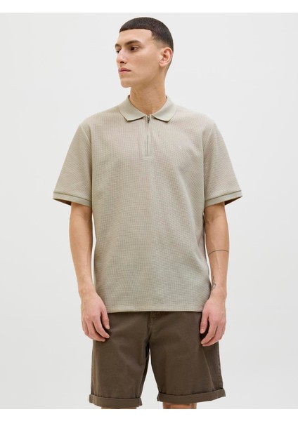 Jjeaustın Zıp Polo Ss Noos Moonbeam