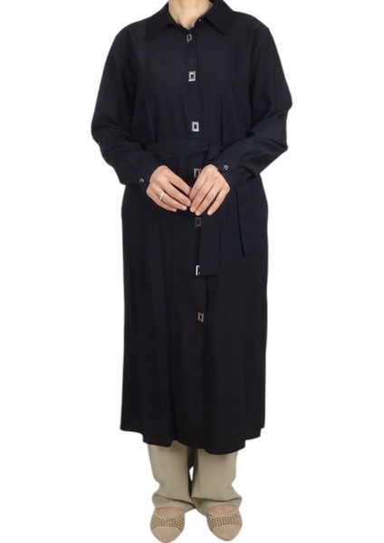 Kadın Önü Çıtçıtlı Beli Kuşaklı Tunik