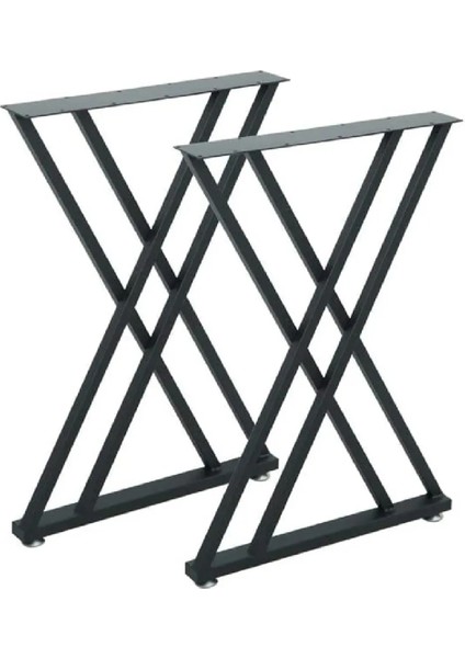 Metal Masa Yemek Masası Çalışma Masası Ayağı 2 Adet Ayak 72 cm Mobilya Ayağı
